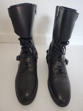 The Kooples Moto Black Boots Size 9